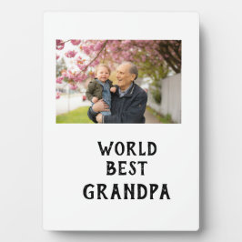 世界で最高の祖父の写真 名前 父の日の祖父 フォトプラーク