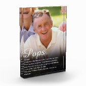 世界で最高の祖父、じいじ、パパの定義 フォトブロック (左)