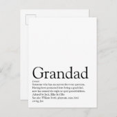 世界で最高の祖父、じいじ、パパの定義 ポストカード (正面/裏面)