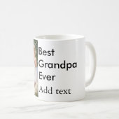 世界で最高の祖父 フォト 名前 クラシック エレガント コーヒーマグカップ (正面右)