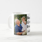 世界で最高の祖父 フォト 名前 クラシック エレガント コーヒーマグカップ (正面左)