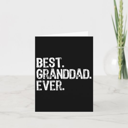 世界で最高の祖父 家族が認めるクールなジジ カード (正面)