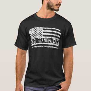世界で最高の祖父 米国国旗 祖父の日 プレゼント Tシャツ