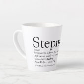 世界で最高の継母、ステップマザーの定義 カフェラテマグ (左アングル)