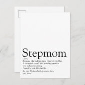 世界で最高の義母, ステップマザーの定義 ポストカード (正面/裏面)