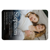 世界で最高の義理の母、継母の定義写真 マグネット (横)