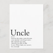 世界で最高のFuncle、Funcleの定義 ポストカード (正面)