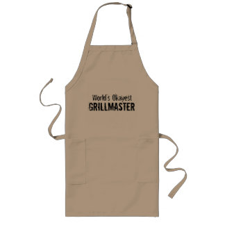 世界で男性へokayest grillmaster bbqのエプロン ロングエプロン