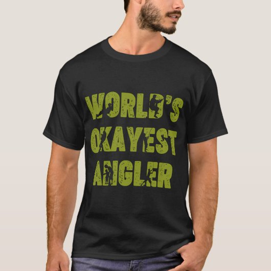 世界で結構な釣り師 楽しい皮肉 Tシャツ (正面)