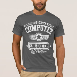 世界で行為のすばらしいコンピューター技術者 Tシャツ