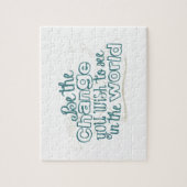 世界で見たいと思う変化 ジグソーパズル (縦)