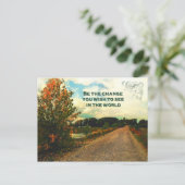 世界で見たい変化である ポストカード (スタンド正面)