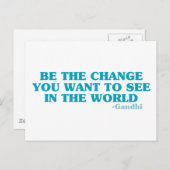 世界で見たい変化 ポストカード (正面/裏面)