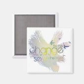 世界で見たい変化 マグネット (正面/裏面)