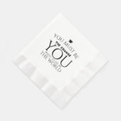 世界で見たい変化 縁ありランチョンナプキン (角)