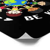 世界で親切な子供たち地球の優しい日T ポスター (角)