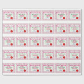 世界で親友の証明書を作って下さい ラッピングペーパー (フラット)