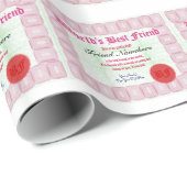 世界で親友の証明書を作って下さい ラッピングペーパー (ロールコーナー)