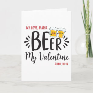 世界で1つだけのビール My Valentine(私のバレンタイン)またはあらゆるプロポーズに最適な カード