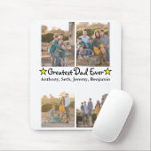 世界で１つだけの写真４枚　最高の父の日　お父さんへ マウスパッド (マウス)