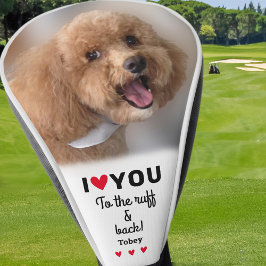 世界で1つだけの愛犬写真 あなたの愛は最高に値する ラフからバックまで ゴルフヘッドカバー