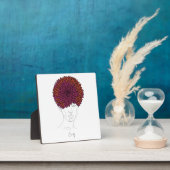 世界で１つだけの特別な贈り物　11月誕生花の肖像画 フォトプラーク (インサイチュ)