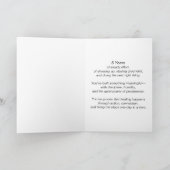 世界で１つだけの禁酒記念カード カード (内部)