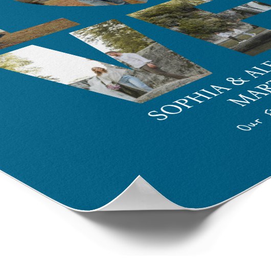 世界で1つだけの記念日の写真 ポスター (角)