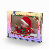 世界で1つだけのクリスマスベイビー - あなただけの特別なデザイン フォトブロック (右)