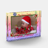 世界で1つだけのクリスマスベイビー - あなただけの特別なデザイン フォトブロック (左)