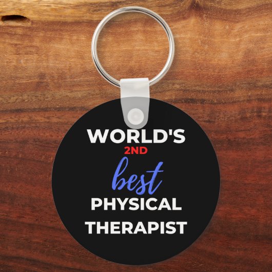 世界で2番目の物理最高の的セラピスト キーホルダー (正面)