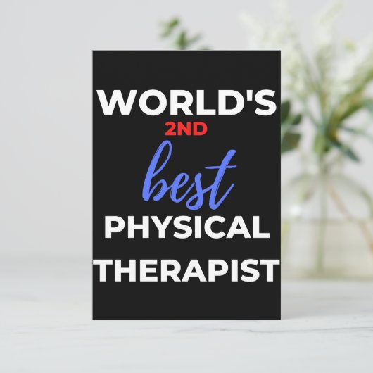 世界で2番目の物理最高の的セラピスト サンキューカード (スタンド正面)