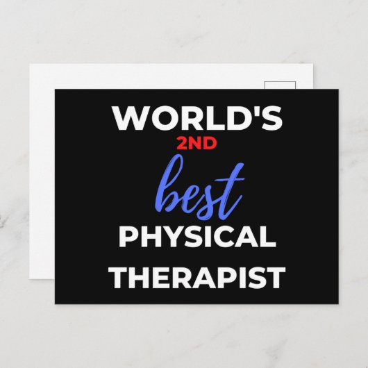 世界で2番目の物理最高の的セラピスト シーズンポストカード (正面/裏面)