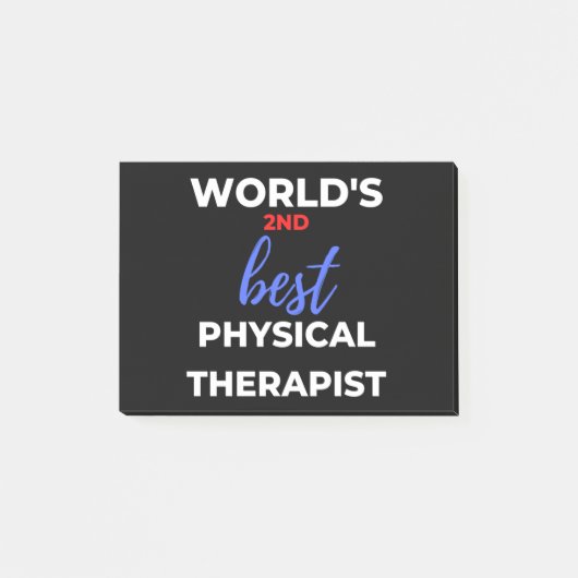 世界で2番目の物理最高の的セラピスト ポストイット (正面)