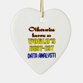 世界でbestestデータ分析者としてさもなければ知られていて セラミックオーナメント (右)