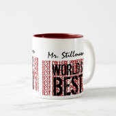 世界でGift最も最高のな大学教授 ツートーンマグカップ (正面右)