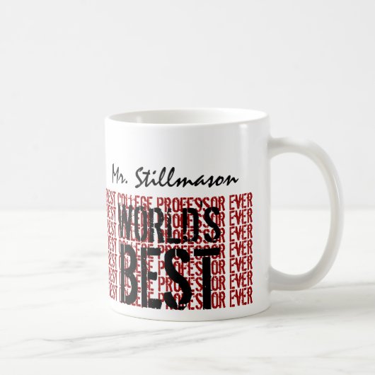 世界でGift最も最高のな大学教授 ツートーンマグカップ (右)
