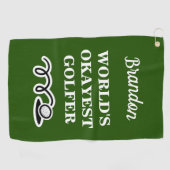 世界でokayestゴルファーのためのおもしろいでカスタムなゴルフタオル ゴルフタオル (横)