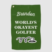 世界でokayestゴルファーのためのおもしろいでカスタムなゴルフタオル ゴルフタオル (正面)
