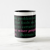 世界との全問題はあります マグカップ (中央)