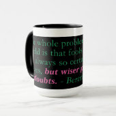 世界との全問題はあります マグカップ (正面左)