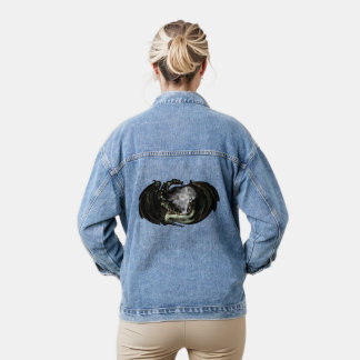 世界とドラゴン デニムジャケット