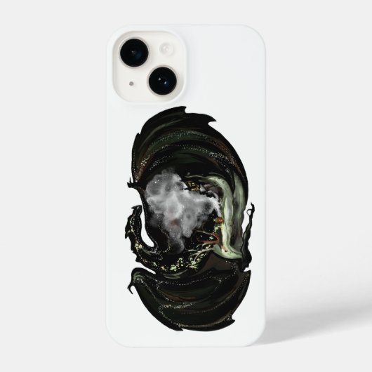 世界とドラゴン iPhoneケース (裏面)