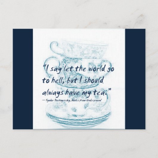 世界など地獄にでもなってしまえ… ポストカード (正面)