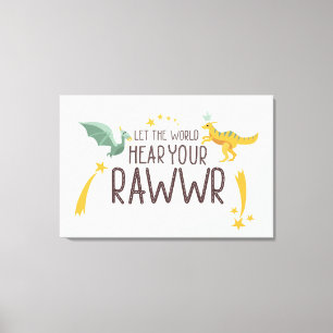 世界にあなたの轟音を聞かせ キャンバスプリント