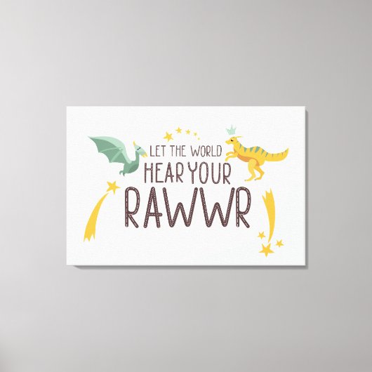 世界にあなたの轟音を聞かせ キャンバスプリント (正面)