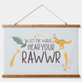 世界にあなたの轟音を聞かせ 吊り下げ型タペストリー (正面)