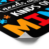 世界にはあらゆる種類の自閉症が待ち受けている ポスター (角)