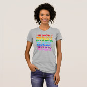 世界にはもっと大きな問題がある Tシャツ (正面フル)