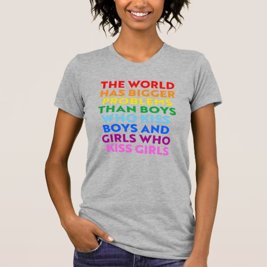 世界にはもっと大きな問題がある Tシャツ (正面)